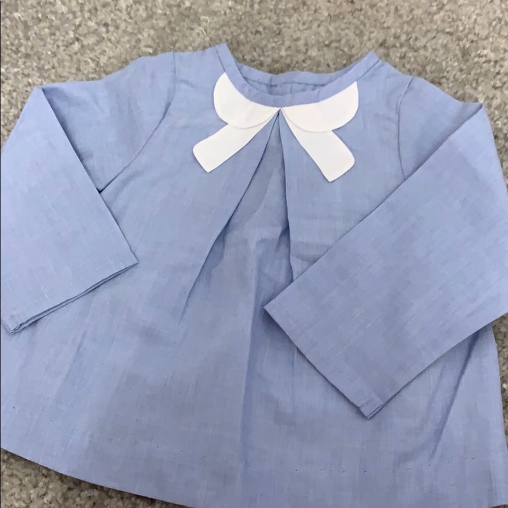 Jacadi Blue Blouse 12 months NWT